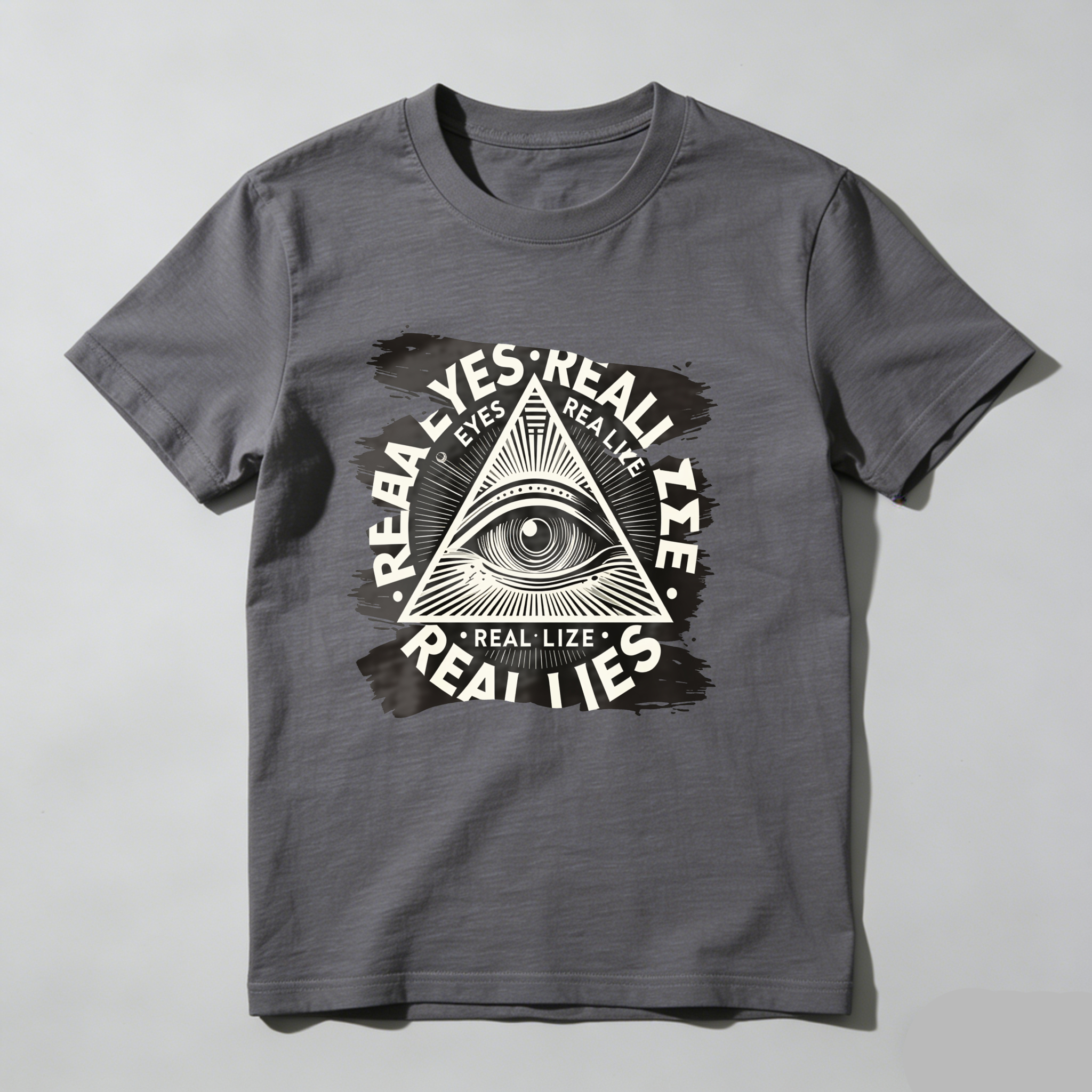 Dorawear™All Seeing Eye Symbol With Text Design  T Shirt