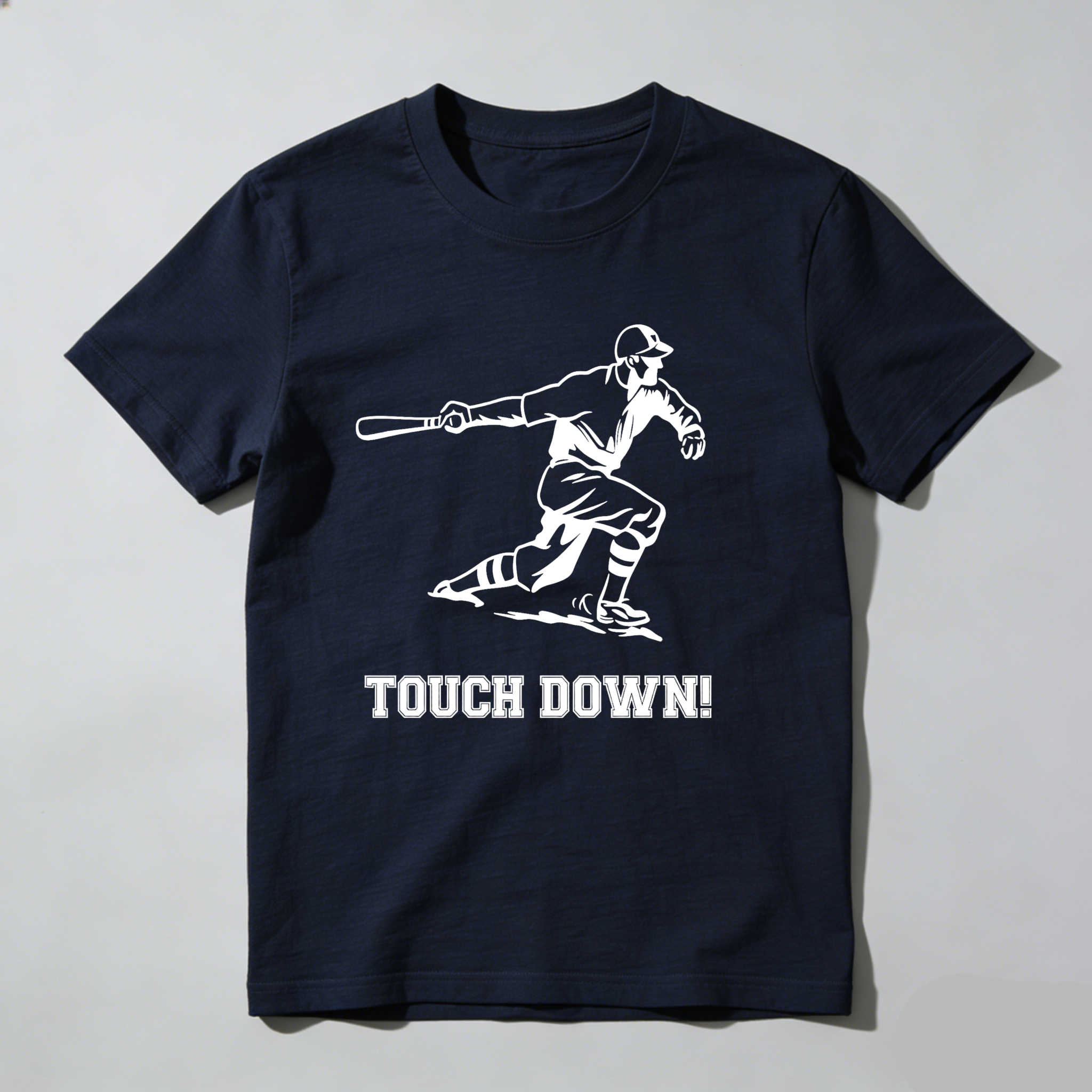 Dorawear™ Baseball Player Swinging Bat Touch Down  T Shirt