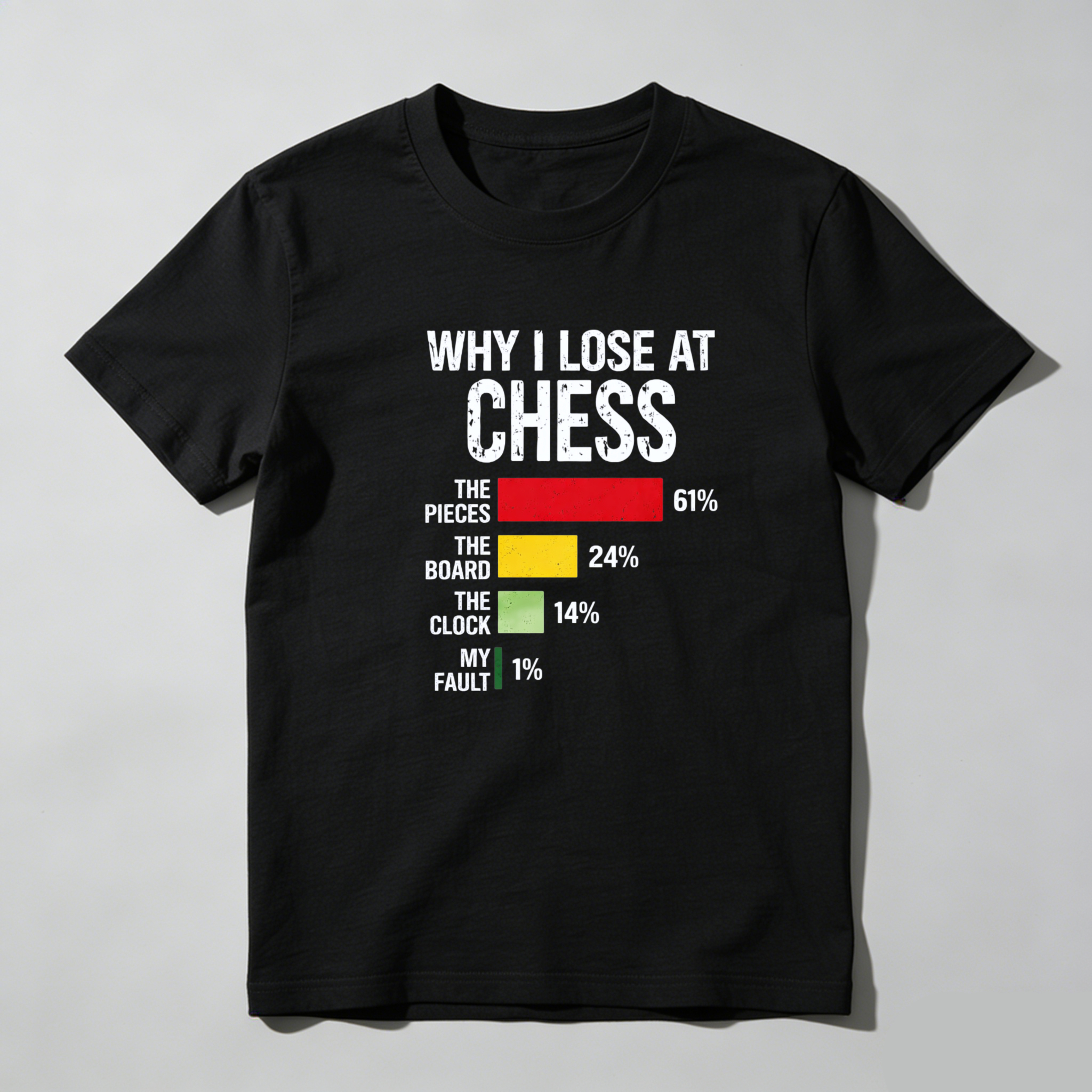 Dorawear Why I Lose At Chess Pure Cotton Short Sleeve T Shirt