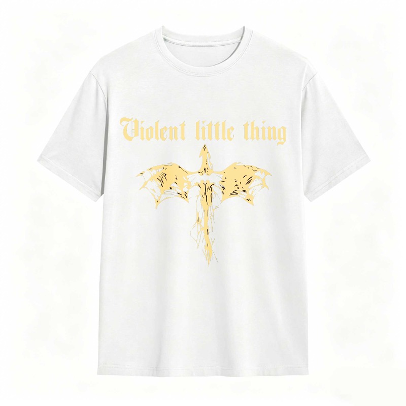 Dorawear™ Violent Little Thing Golden Dragon Design Unisex Classic T-shirt