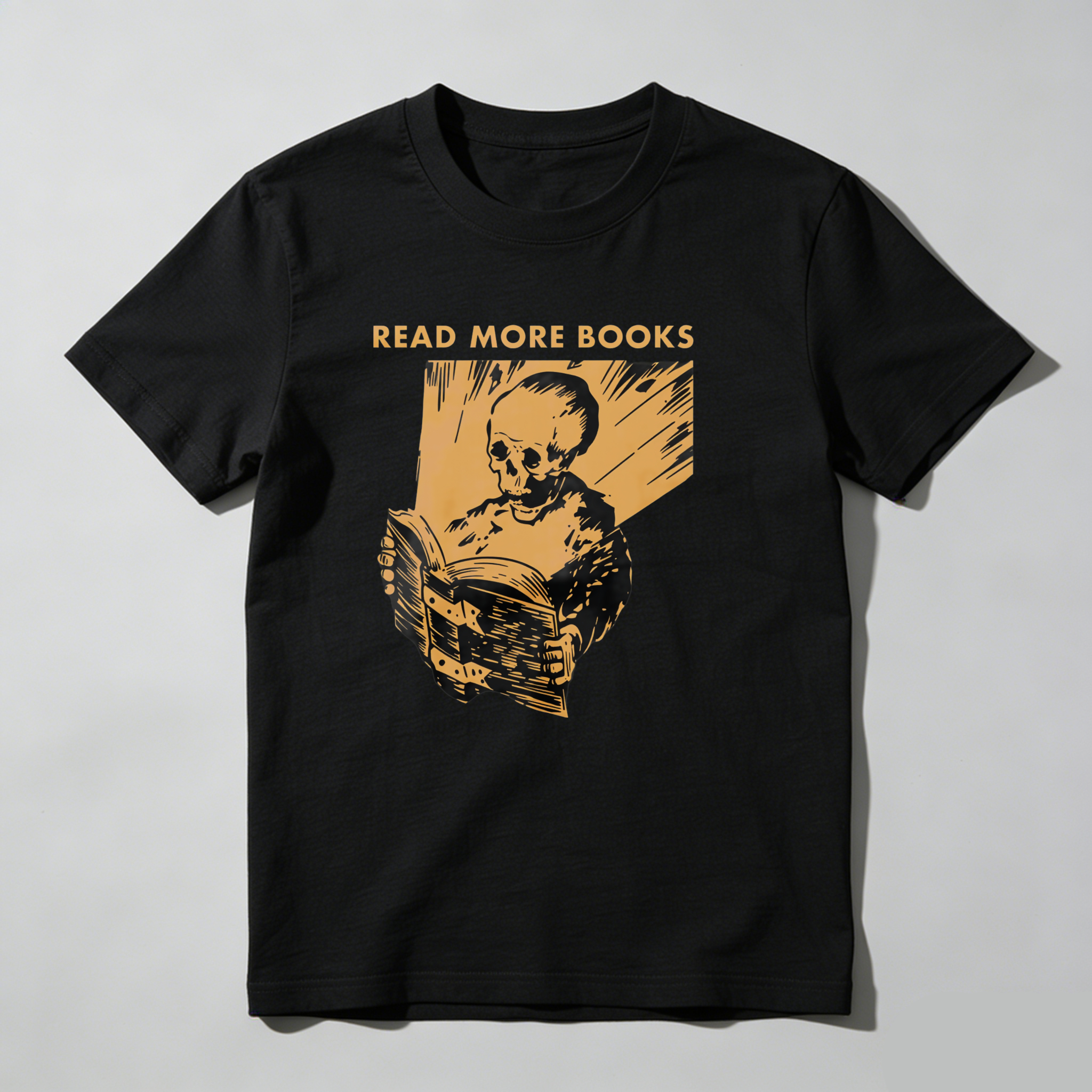 Dorawear™ Read More Books Skeleton Reading Book T Shirt