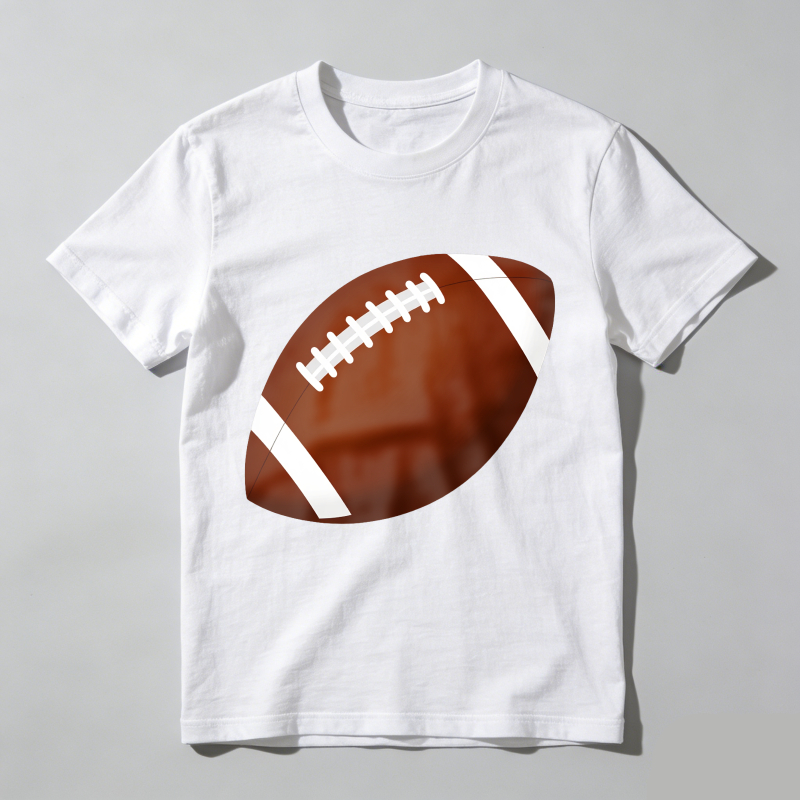 Dorawear™ Football Print On Black T Shirt T Shirt