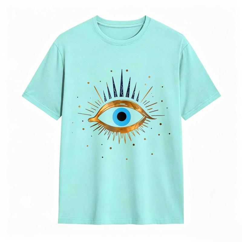 Dorawear™ Eye Symbol With Golden Rays And Blue Iris Unisex Classic T-shirt
