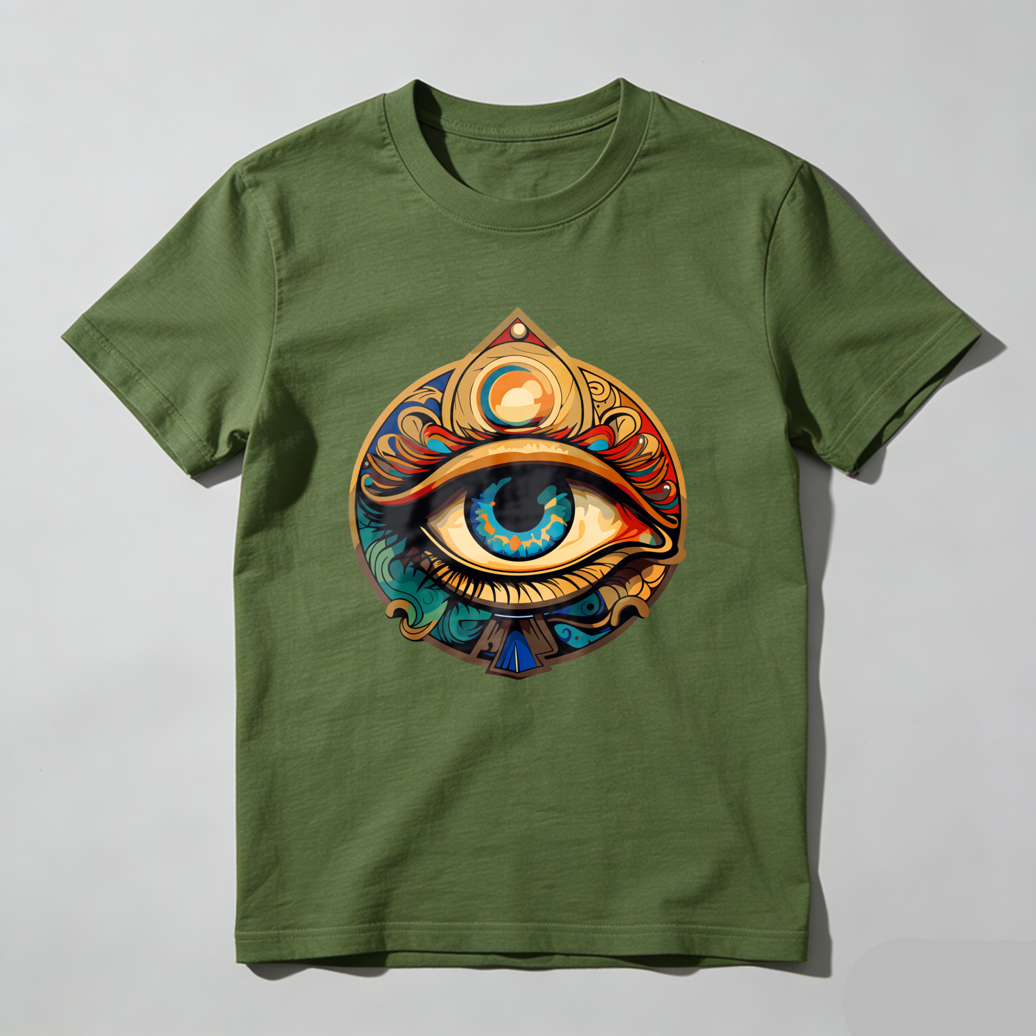 Dorawear™ Eye Symbol With Ornate Design And Colorful Details T Shirt
