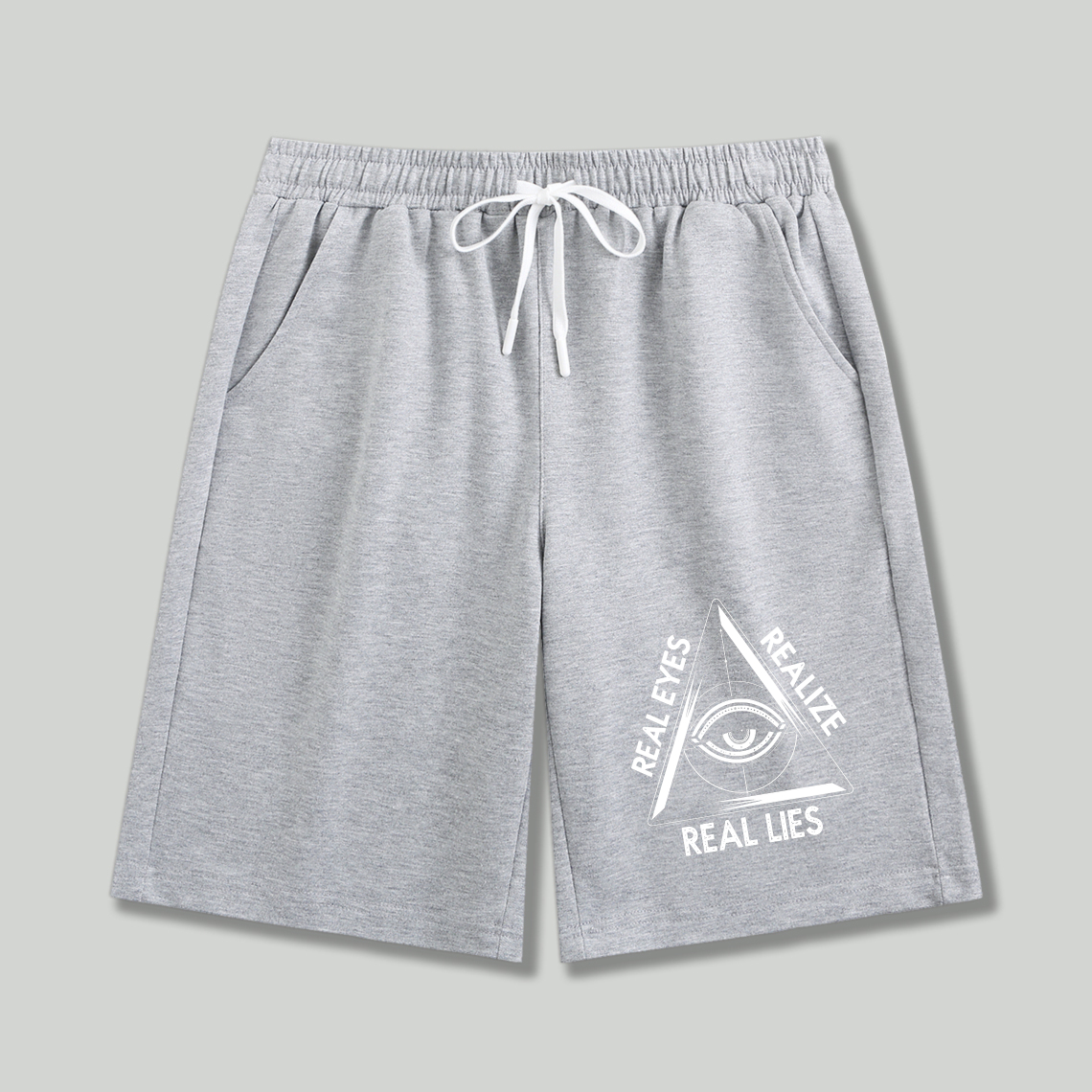 Dorawear™ Real Eyes Realize Real Lies Eye Symbol Shorts-Dorawear
