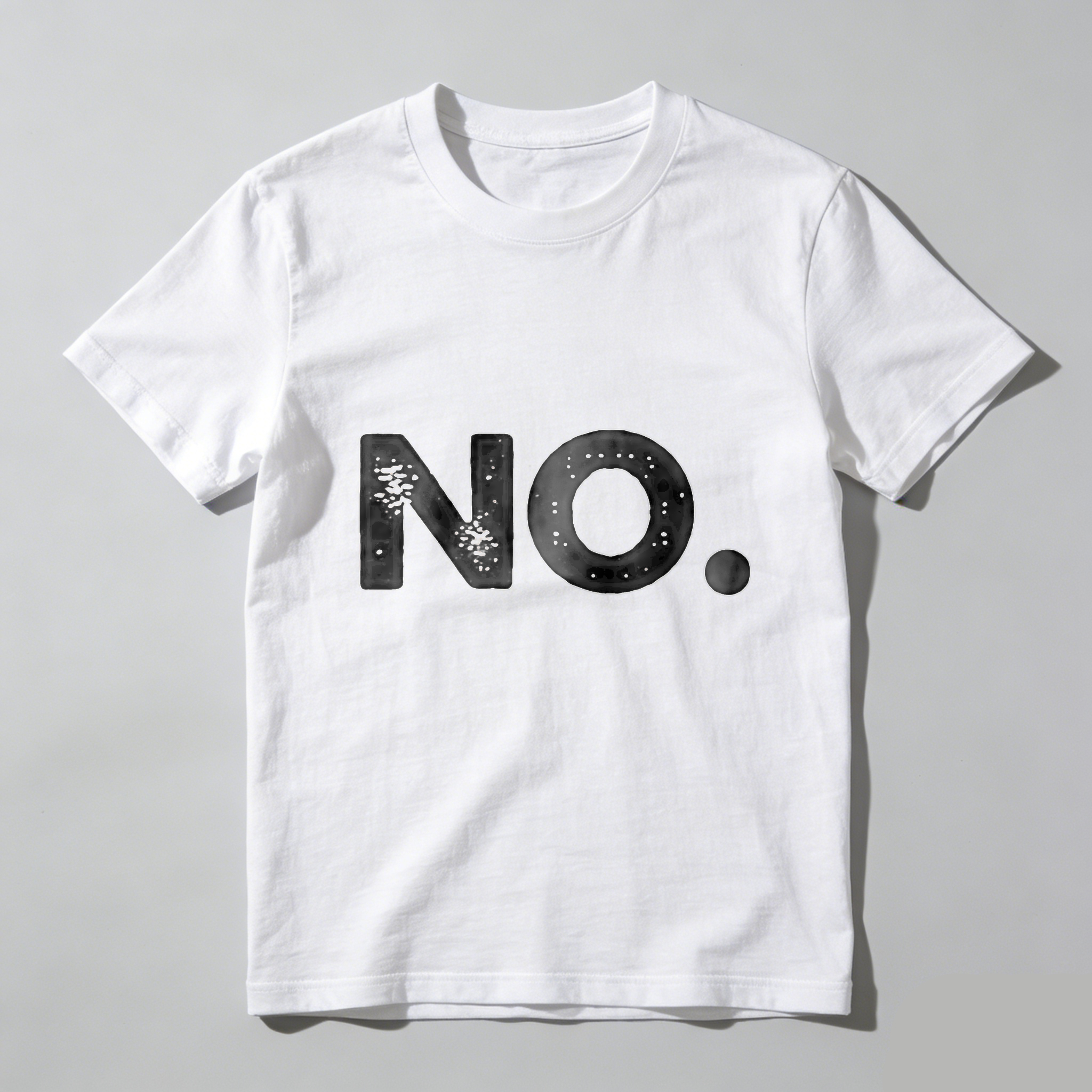 Dorawear™  No. Pattern Print On Black T Shirt T Shirt