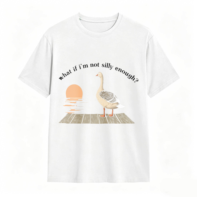Duck Sunset Quote What If I M Not Silly Enough Unisex Classic T-shirt