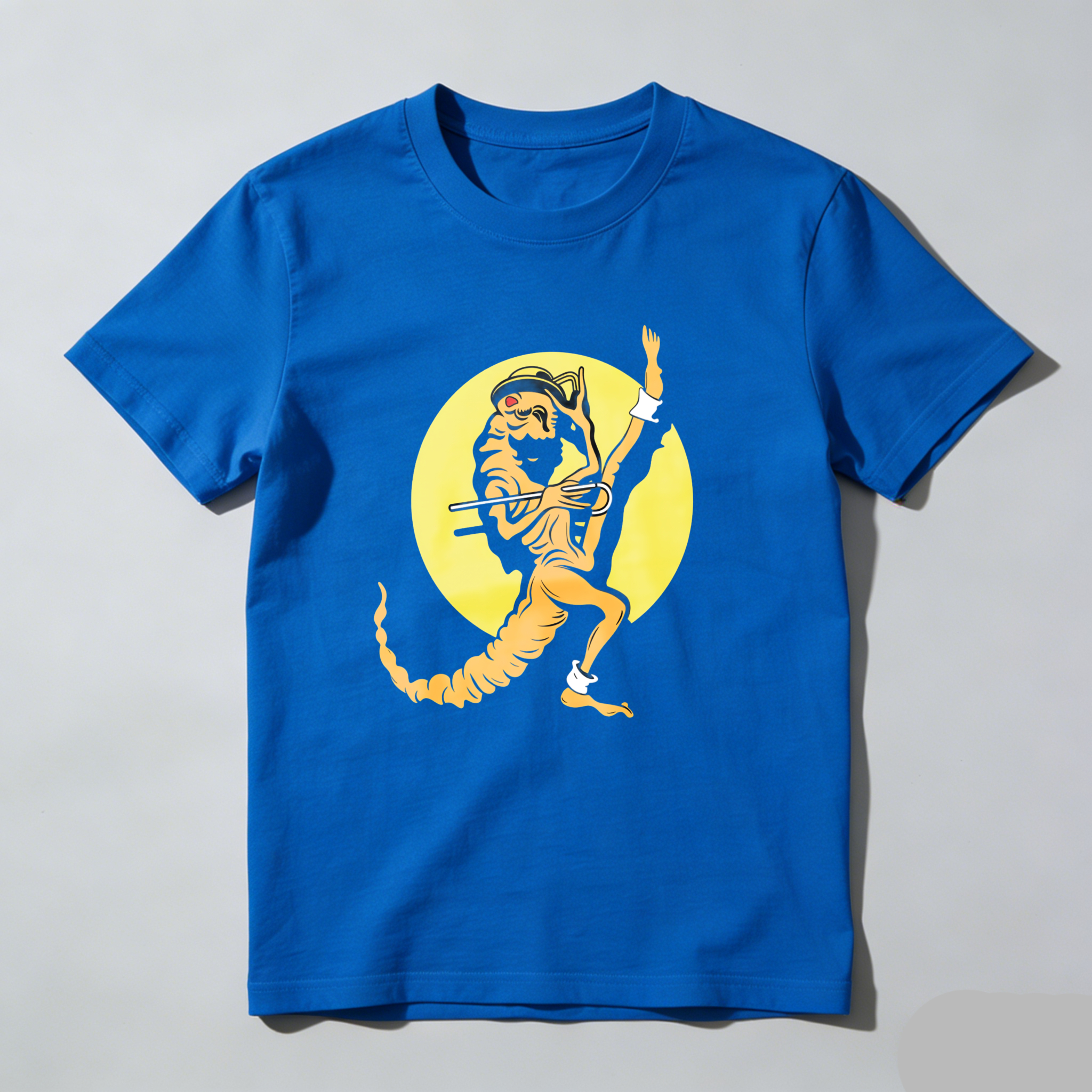 Dorawear™ Tiger Playing Flute In Moonlight T Shirt