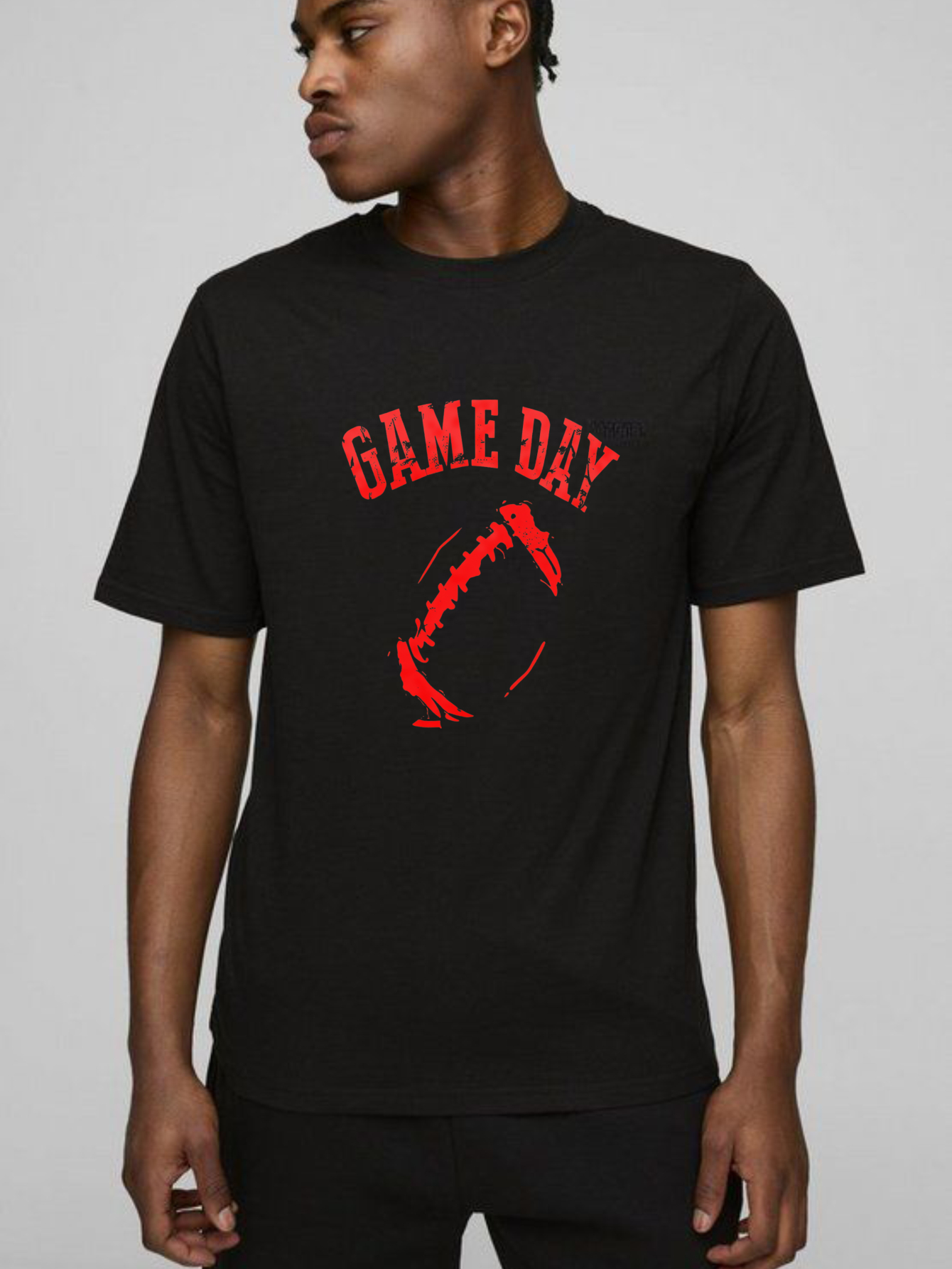 Dorawear™ Game Day Football Design Print  T Shirt-Dorawear