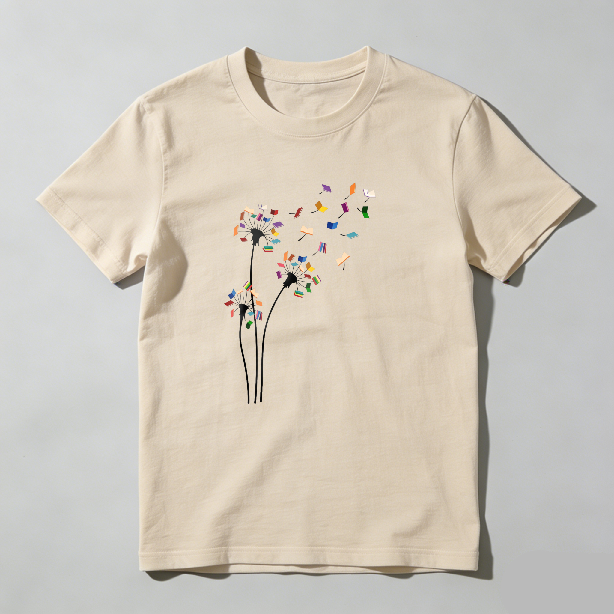 Dorawear™ Colorful Confetti Scattered Heart Shape Design T Shirt