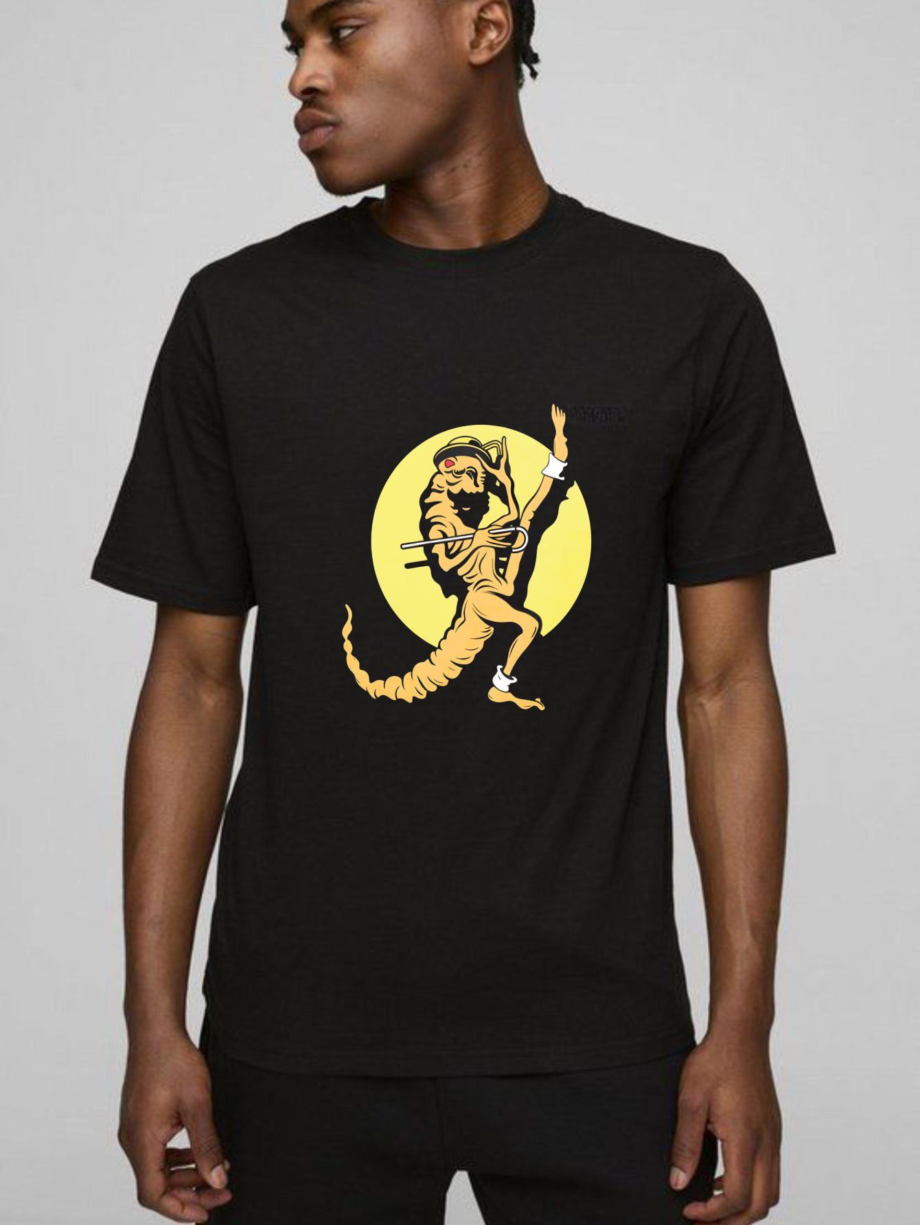 Dorawear™ Tiger Playing Flute In Moonlight T Shirt