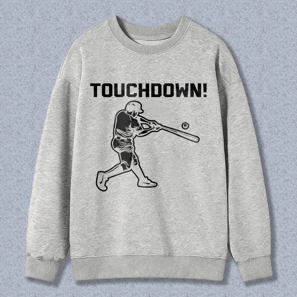 Dorawear™ Touchdown Baseball Player Swinging Bat Unisex Classic Sweatshirt