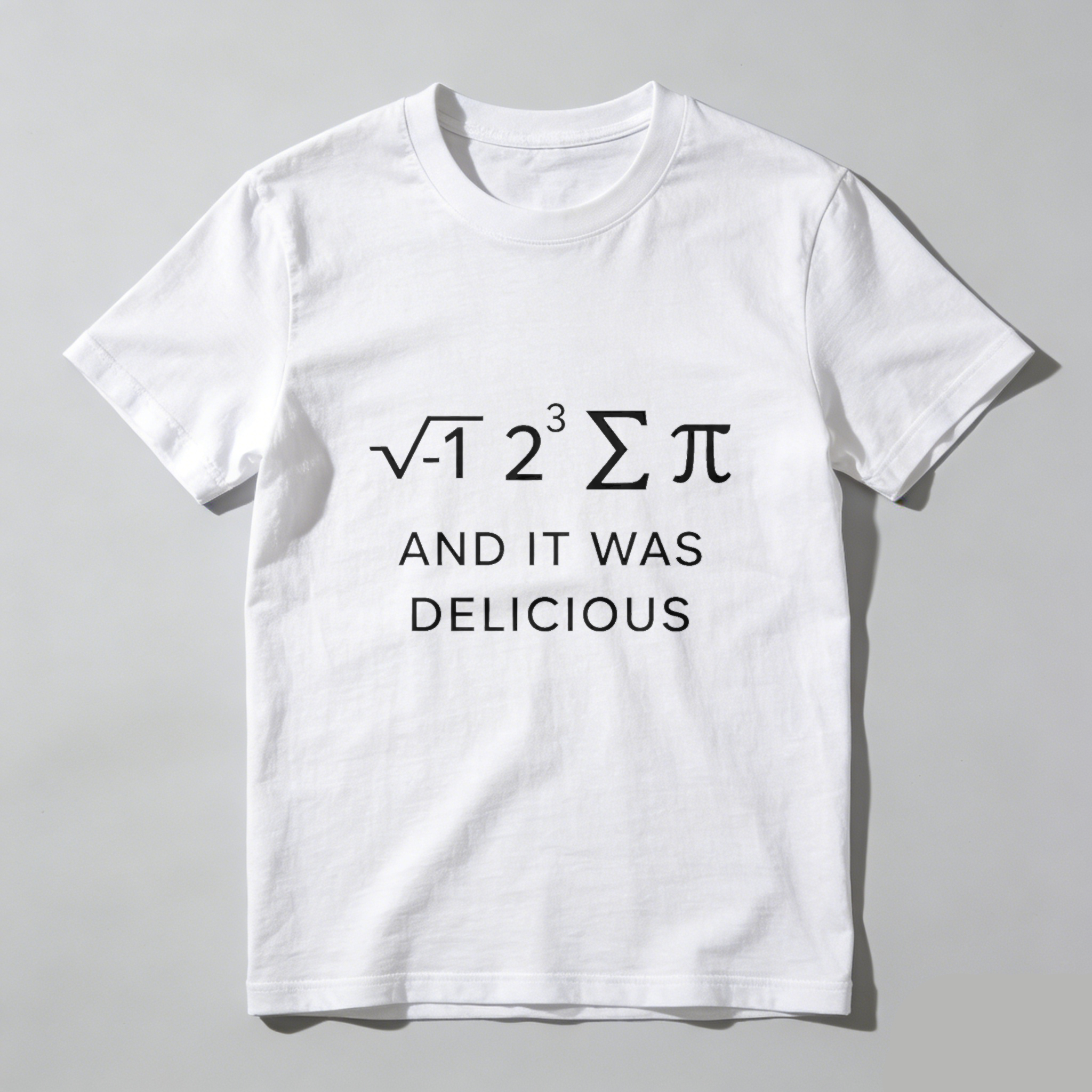 Dorawear Math Pi Formula And It Was Delicious Pure Cotton Short Sleeve T Shirt