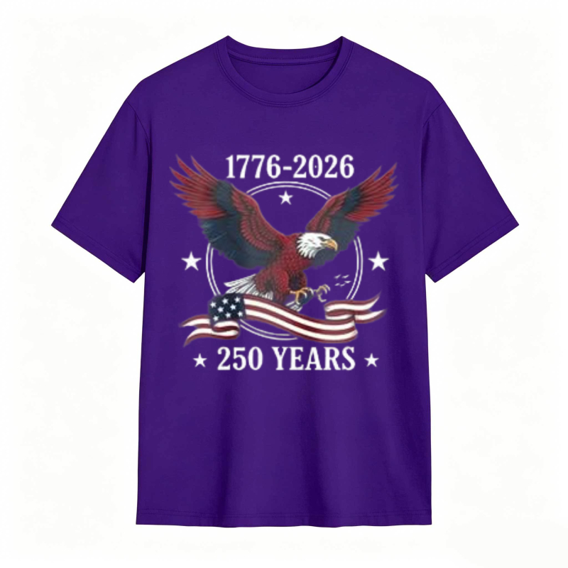American Eagle With Flag And 1776 2026 250 Years T-shirt