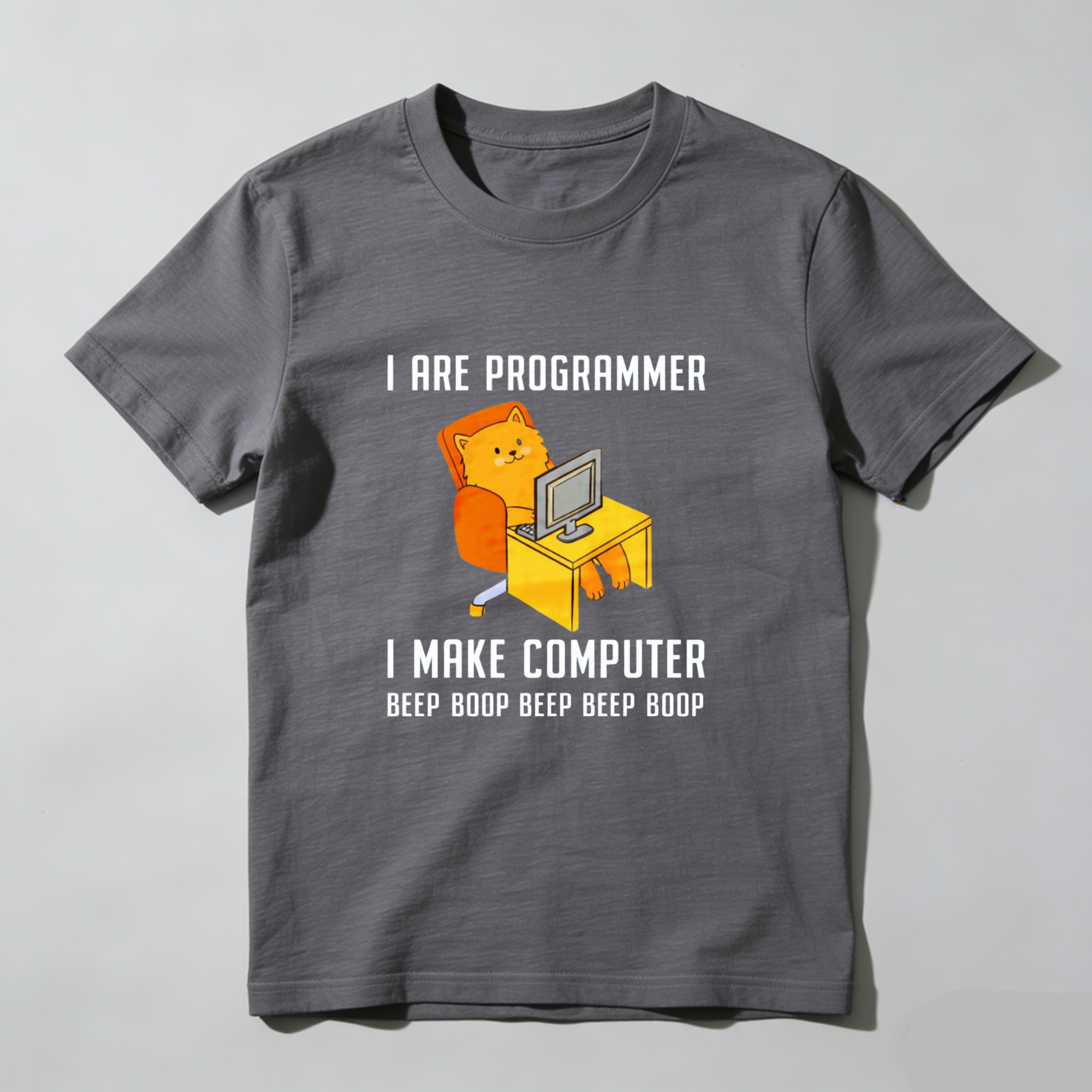 Dorawear I Are Programmer I Make Computer Beep Boop Beep Boop Pure Cotton Short Sleeve T Shirt