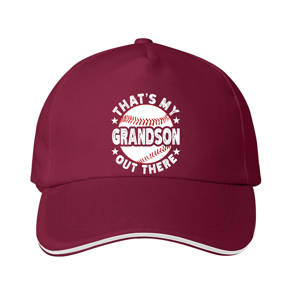 Dorawear™ Baseball Cap Thats My Grandson Out There Baseball Design For Grandparents Watching Games