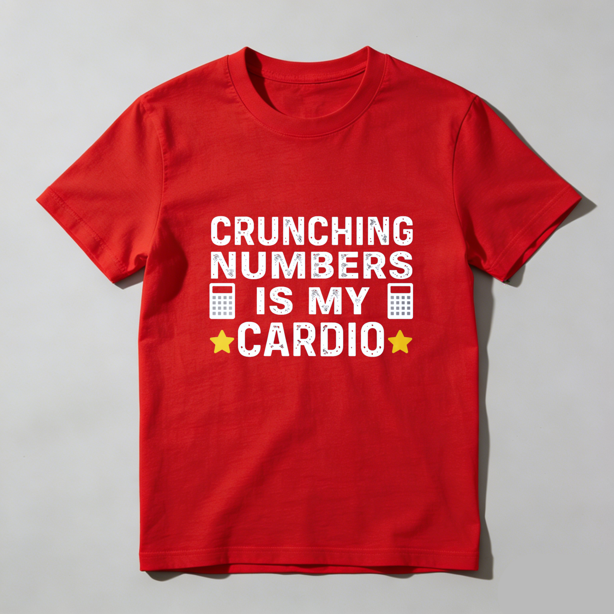 Dorawear™ Crunching Numbers Is My Cardio Pure Cotton Short Sleeve T Shirt-Dorawear