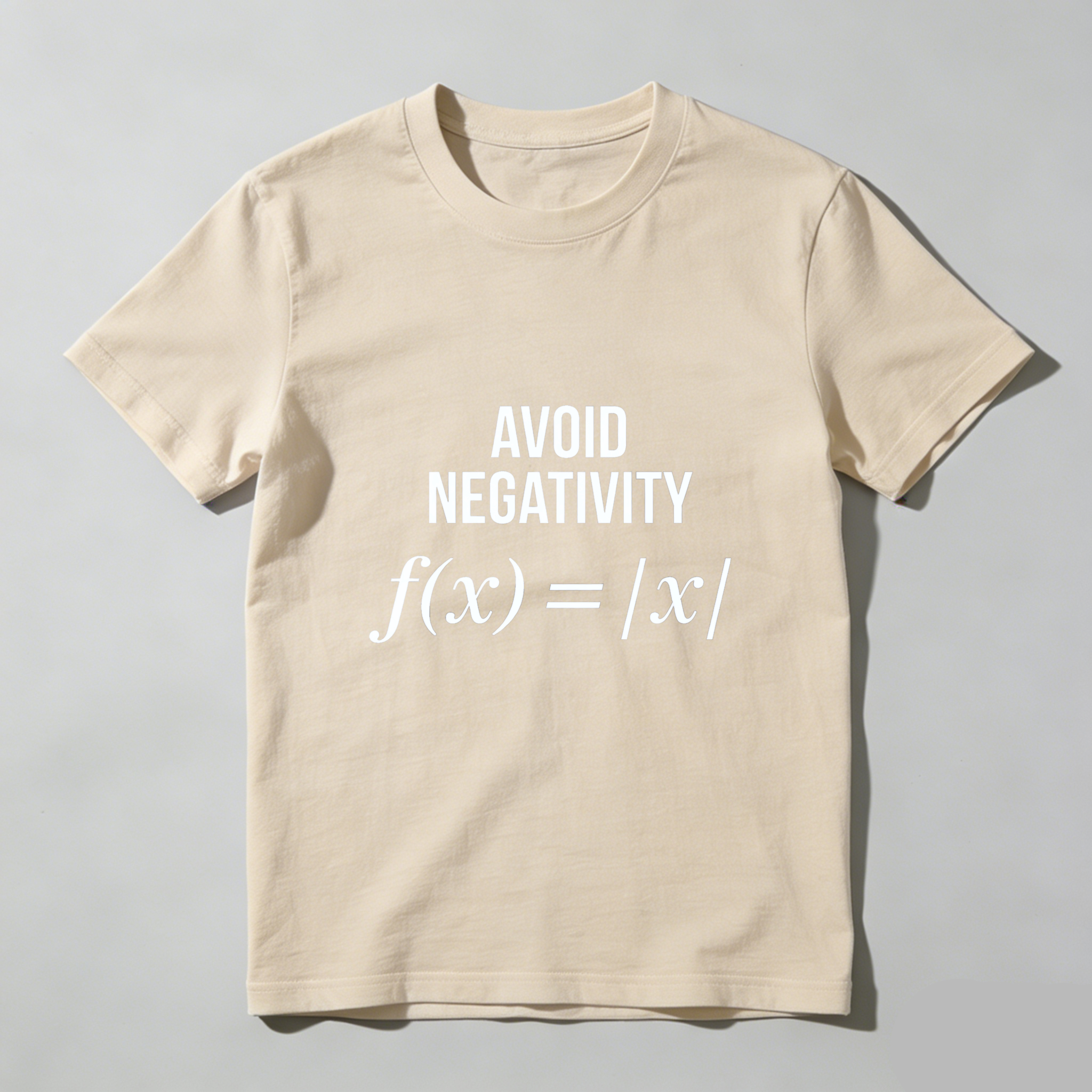 Dorawear Avoid Negativity Math Formula Pure Cotton Short Sleeve T Shirt