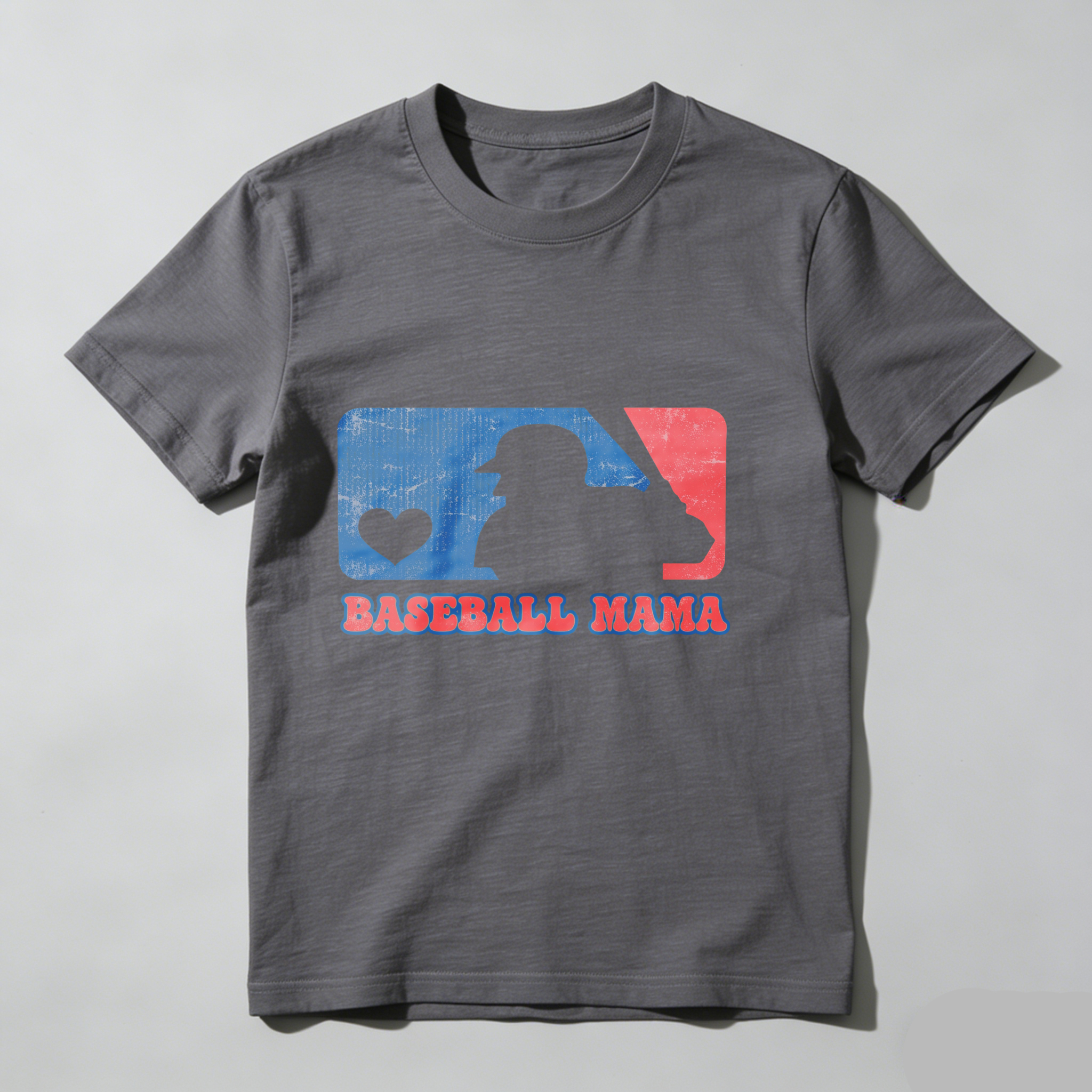 Dorawear™Baseball Mama Logo With Heart T Shirt
