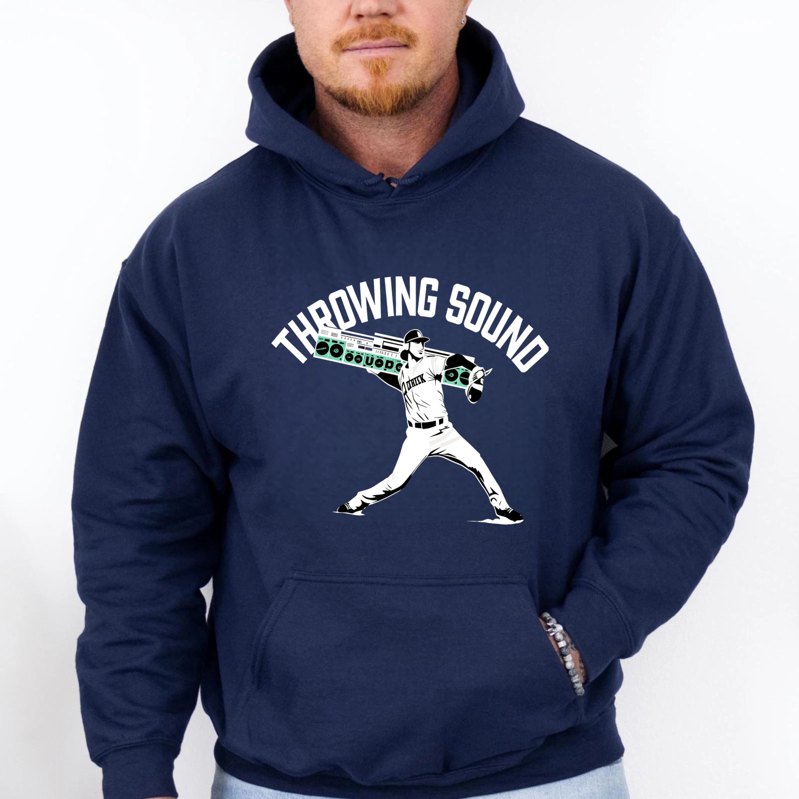 Dorawear™ Throwing Sound Baseball Player Graphic Hoodie Unisex Sweatshirt Casual Wear For Men And Women-Dorawear