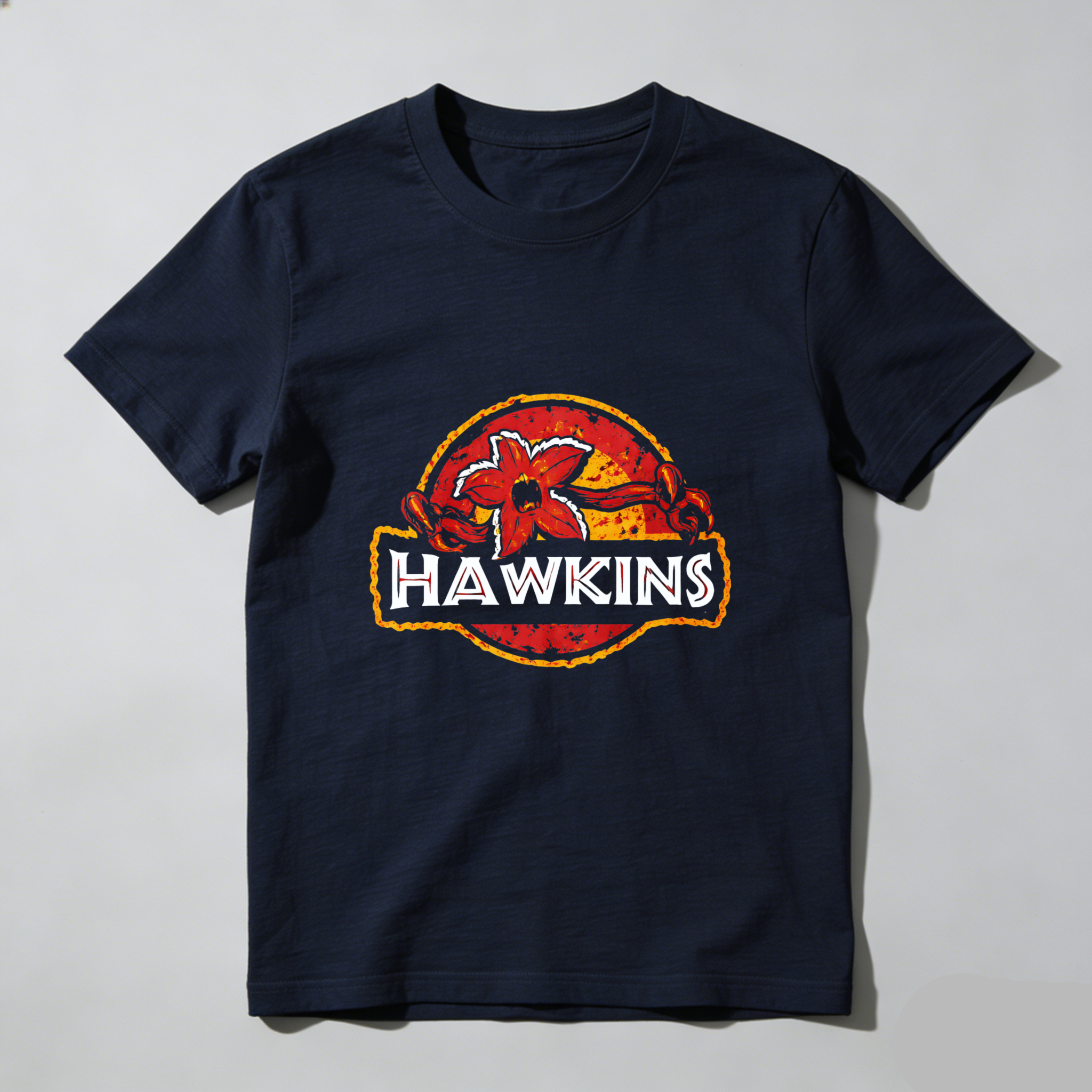 Dorawear™ Hawkins Logo Design Pure Cotton Short Sleeve T Shirt-Dorawear