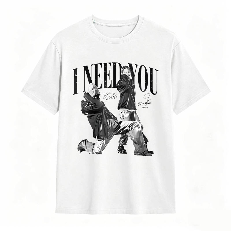 I Need You K-POP World Tour 2026 Vintage Hip Hop Graphic Tee