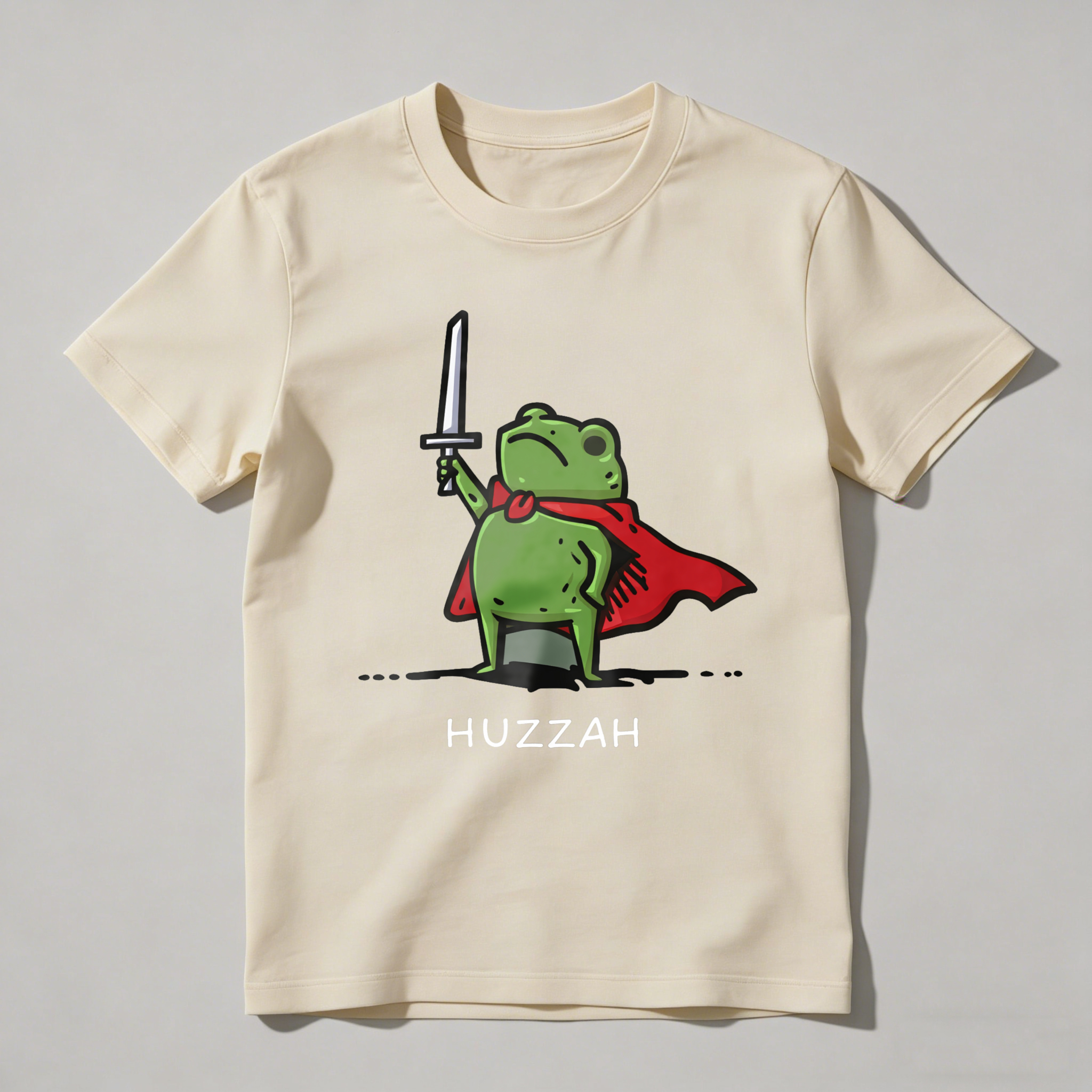Dorawear™ Frog With Sword And Cape Huzzah T Shirt