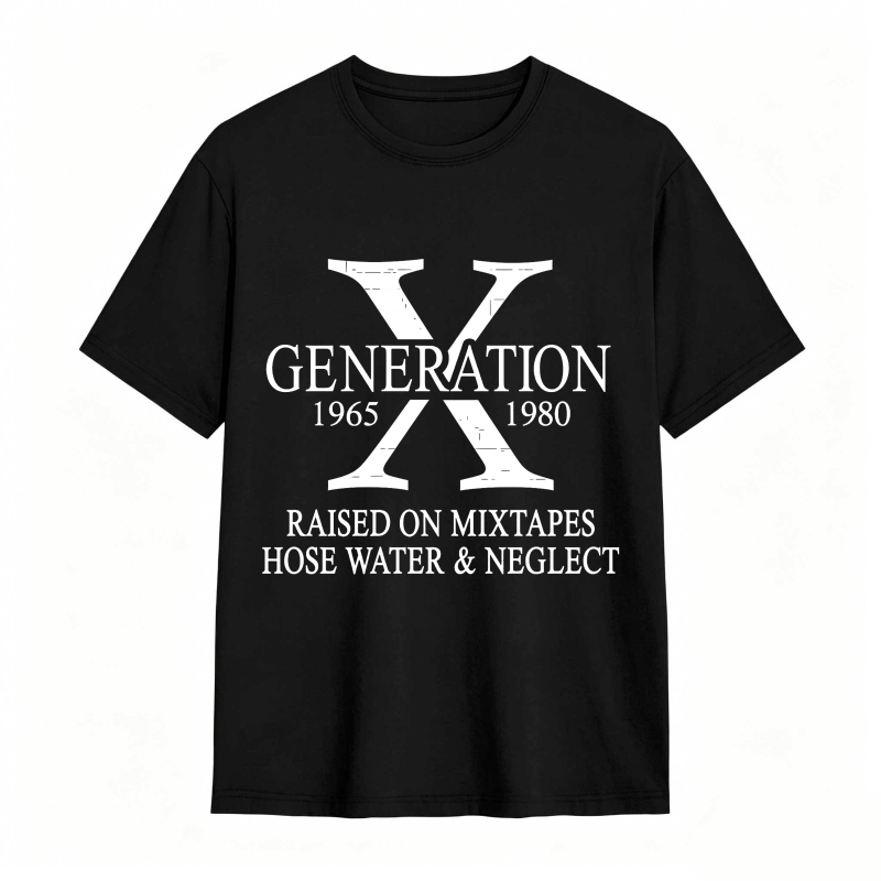 Dorawear™ X Generation 1965 1980 Raised On Mixtapes Hose Water And Neglect Unisex Classic T-shirt