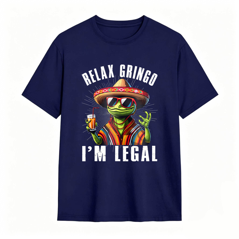 Dorawear™ Relax Gringo I M Legal Frog With Sombrero And Beer Unisex Classic T-shirt