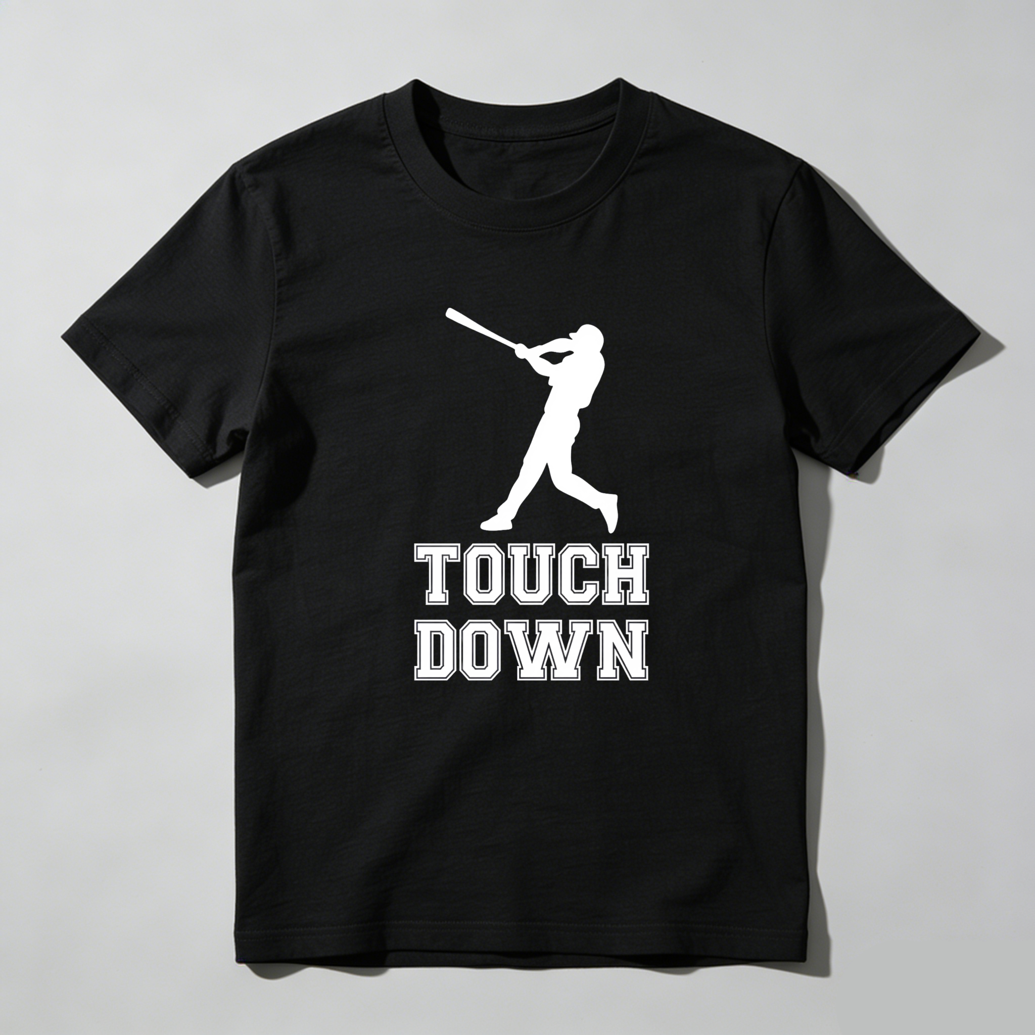 Dorawear™ Touch Down Baseball Player Silhouette  T Shirt