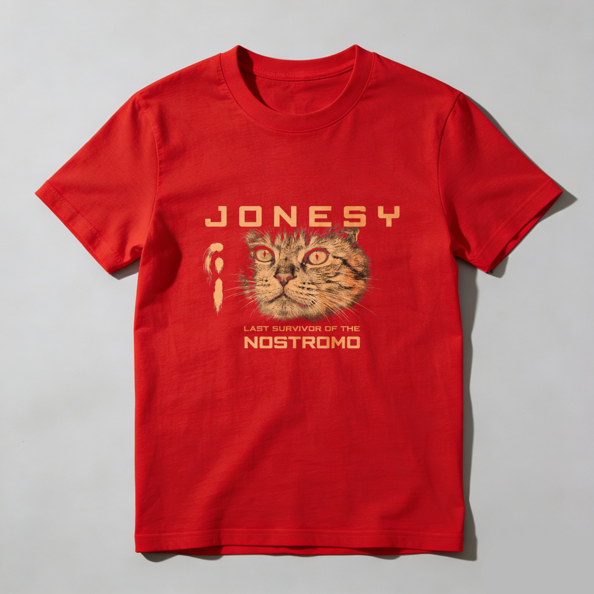 Dorawear™ Jonesy Last Survivor Of The Nostromo Pure Cotton Short Sleeve T Shirt-Dorawear