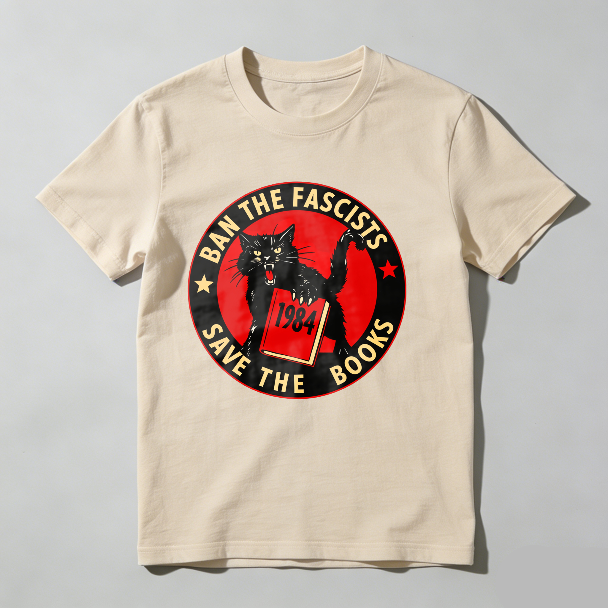 Dorawear Ban The Fascists Save The Books T Shirt
