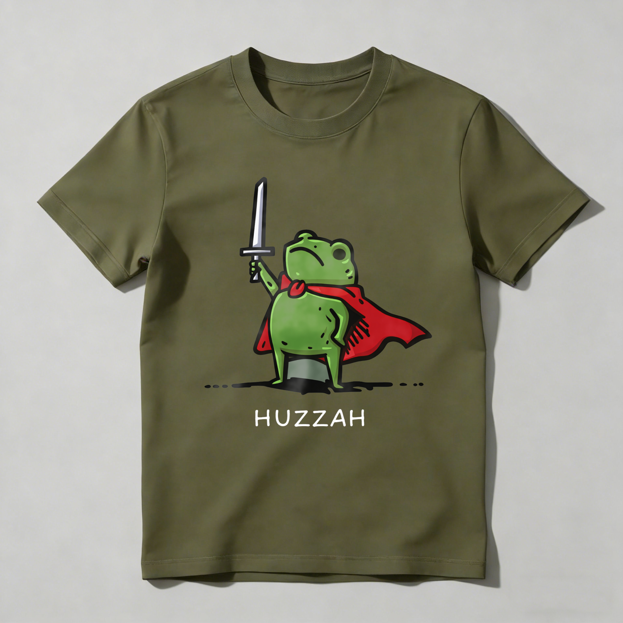 Dorawear™ Frog With Sword And Cape Huzzah T Shirt