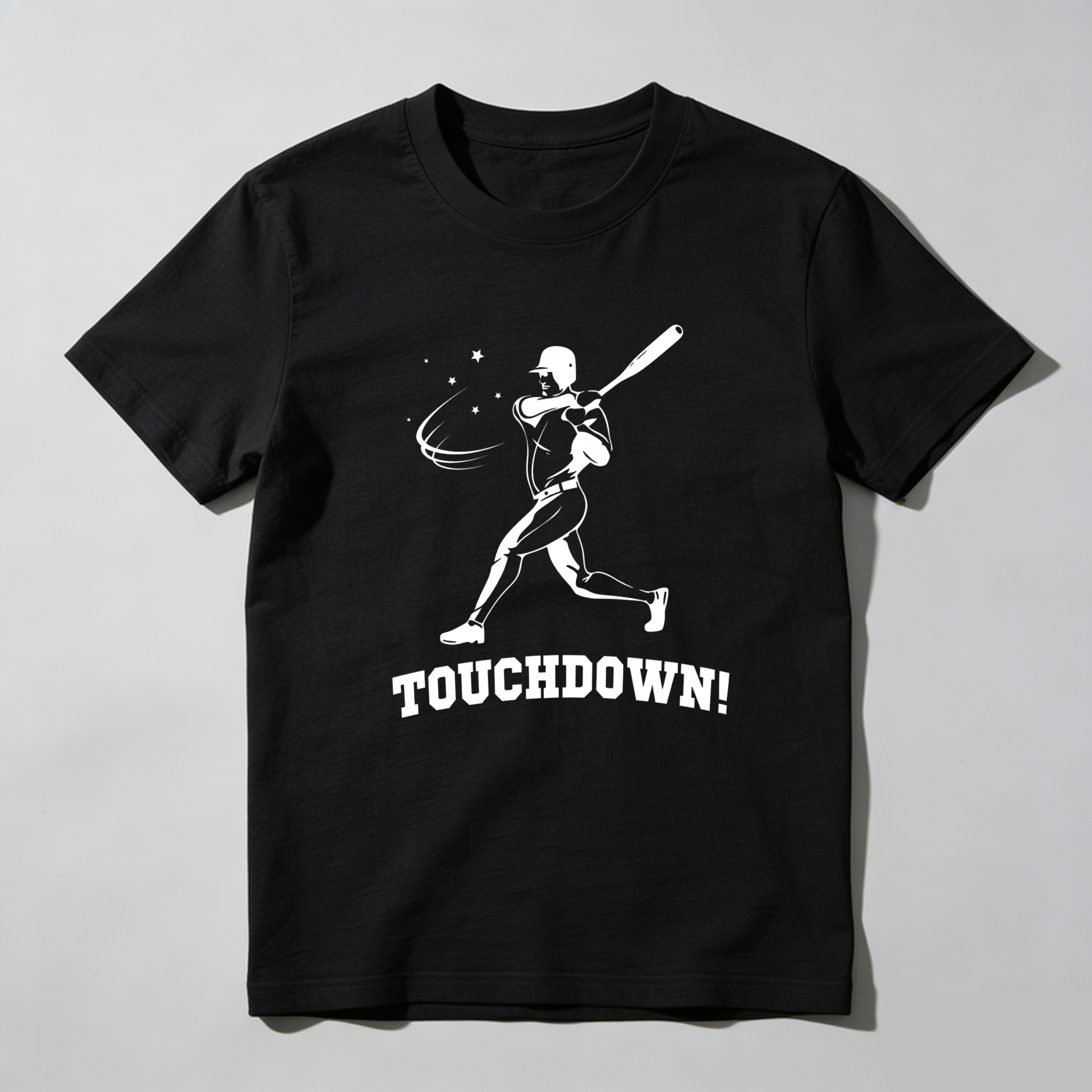 Dorawear™ Baseball Player Batting Touchdown Graphic T-Shirt