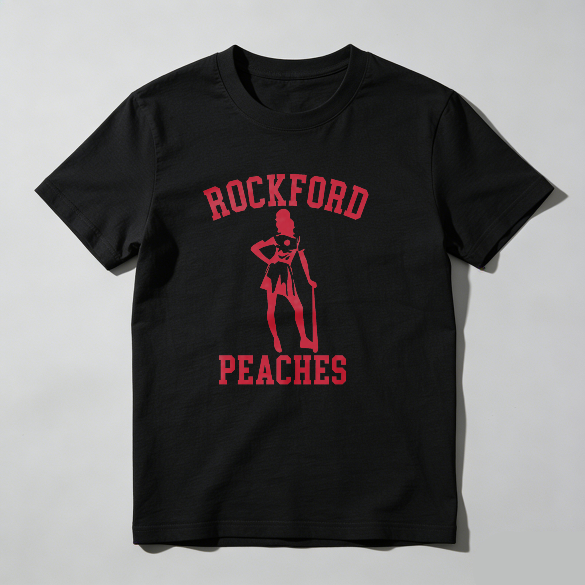 Dorawear™Rockford Peaches Baseball Team Logo T Shirt