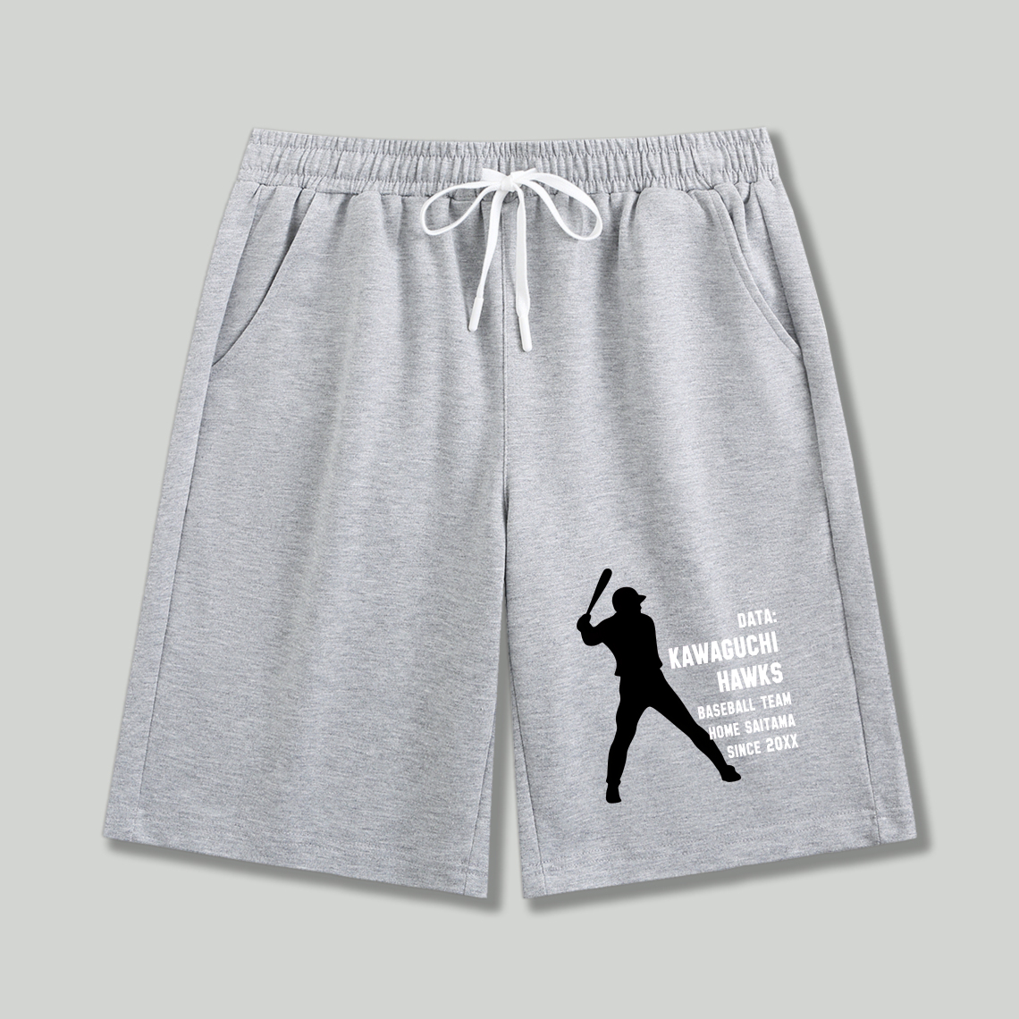 Dorawear™ Baseball Player Silhouette With Team Name And Details Shorts-Dorawear