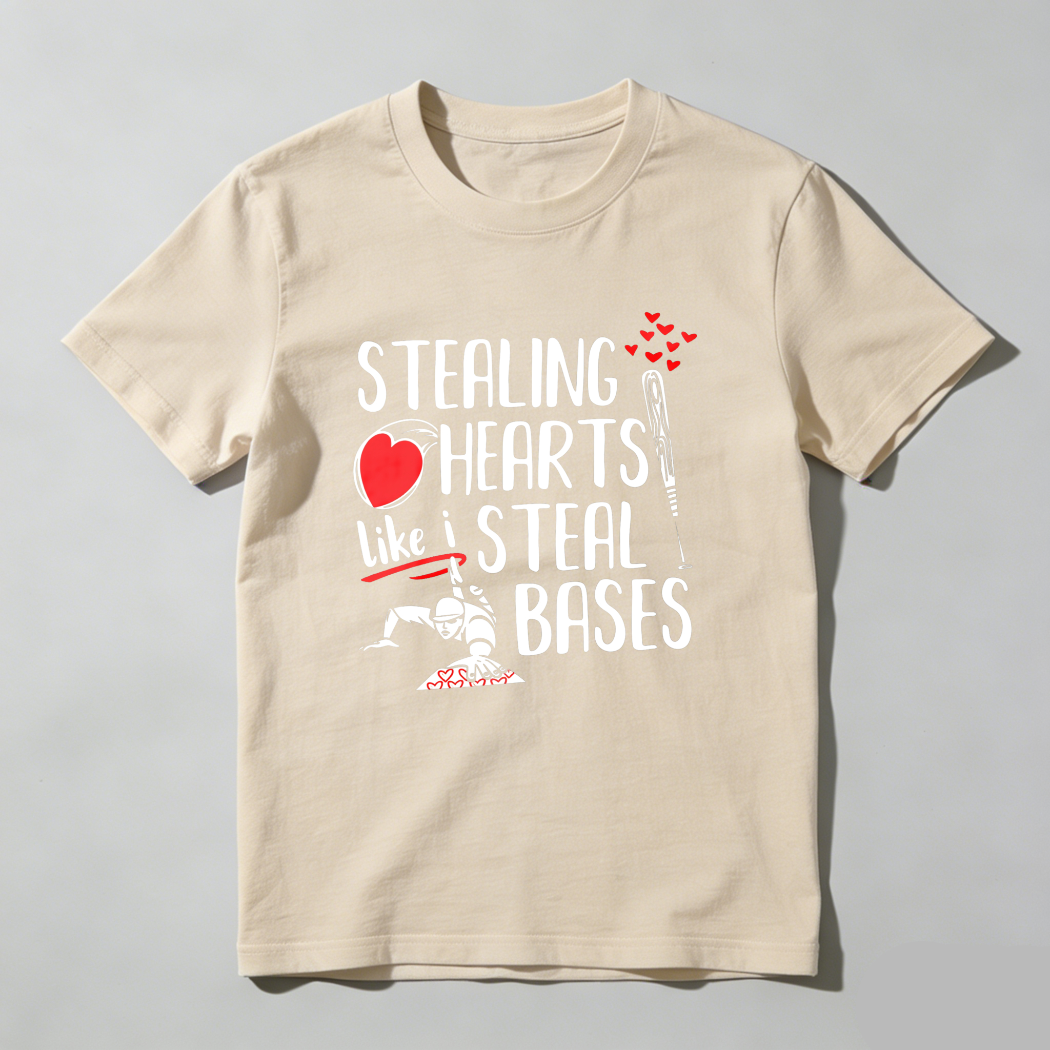 Dorawear™ Stealing Hearts Like I Steal Bases  T Shirt-Dorawear