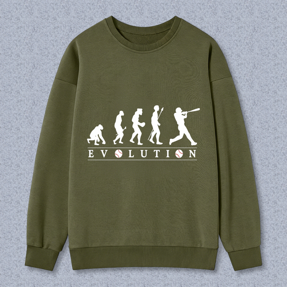 Dorawear™ Evolution Baseball Player Design Unisex Classic Sweatshirt