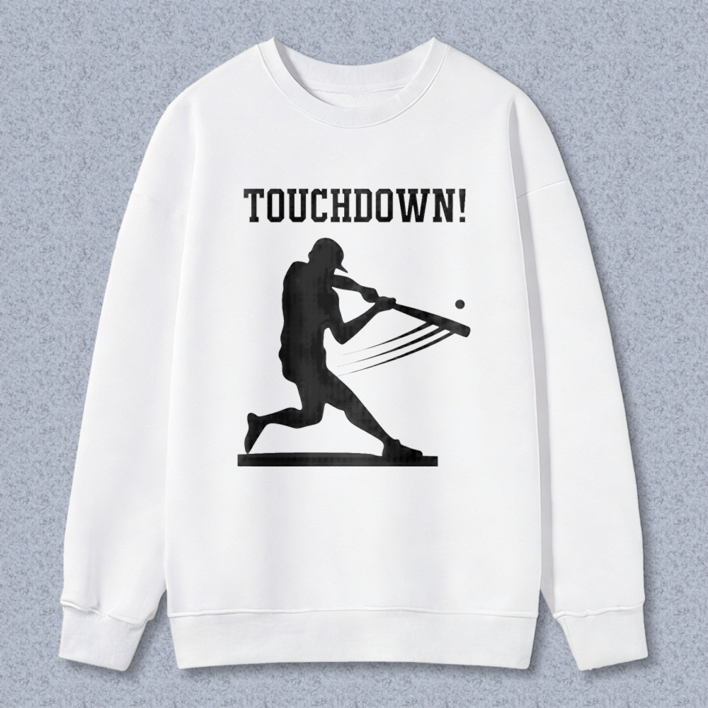 Dorawear™ Touchdown Baseball Player Silhouette Unisex Classic Sweatshirt