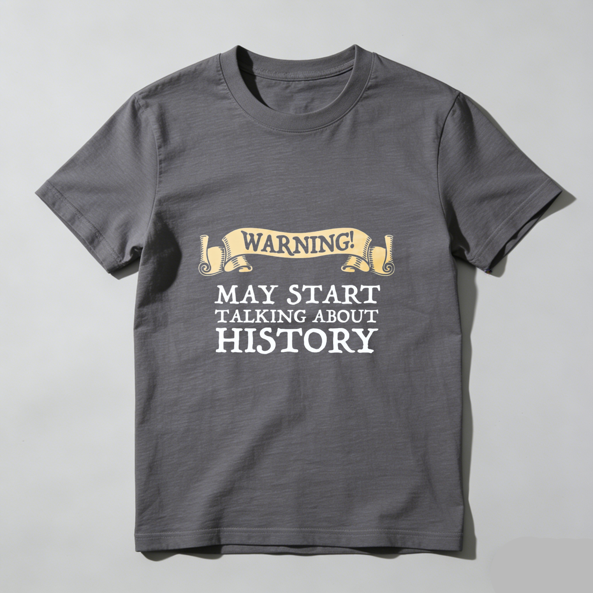 Dorawear Warning May Start Talking About History Pure Cotton Short Sleeve T Shirt