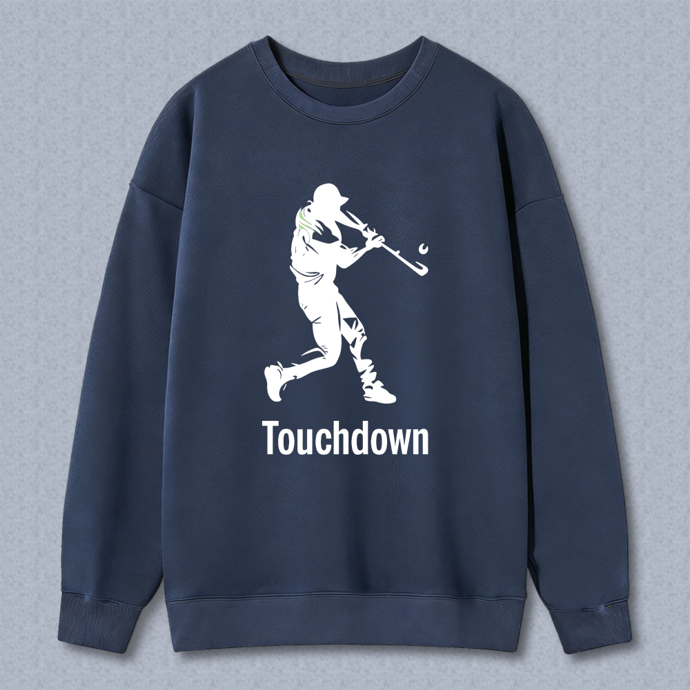 Dorawear™ Baseball Player Silhouette Touchdown Unisex Classic Sweatshirt