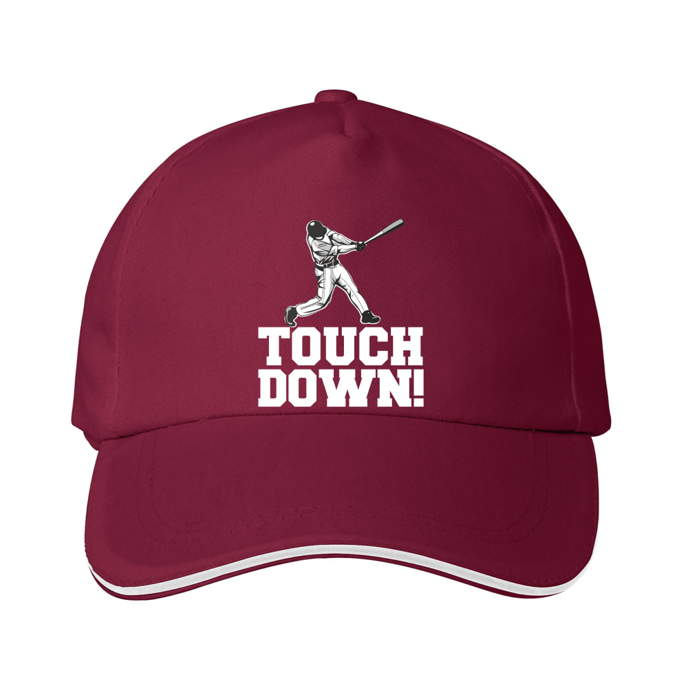 Dorawear™ Baseball Cap Touchdown Text And Player Graphic For Sports Fans