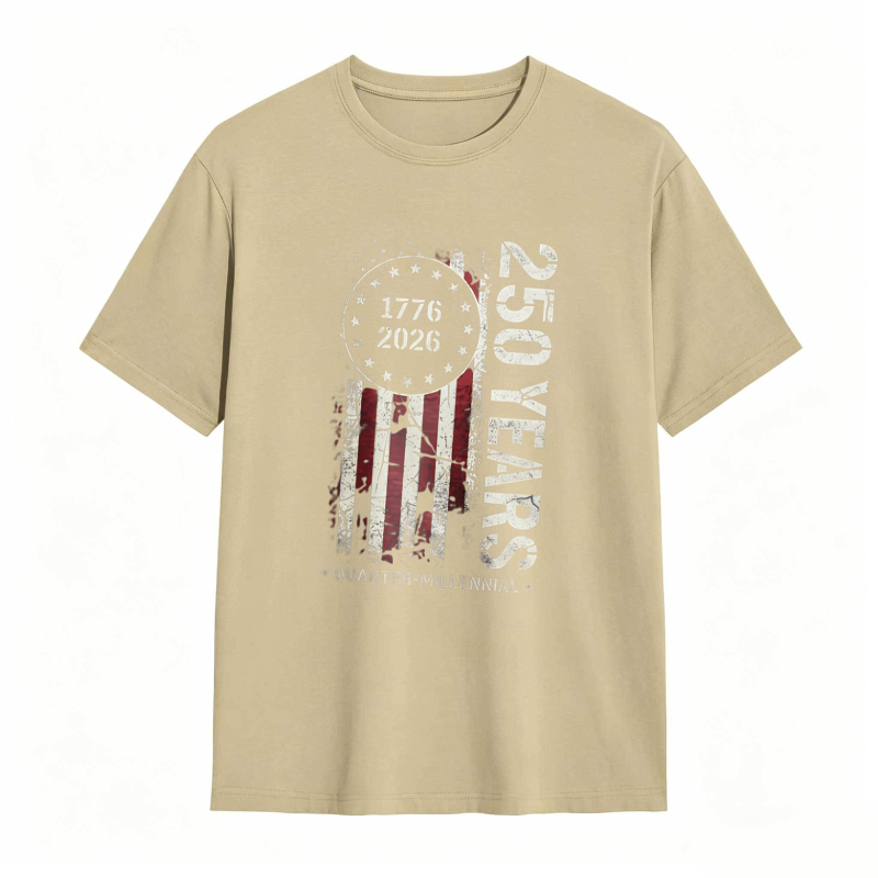 American Flag 1776 2026 250 Years Quarter Millennium T-shirt