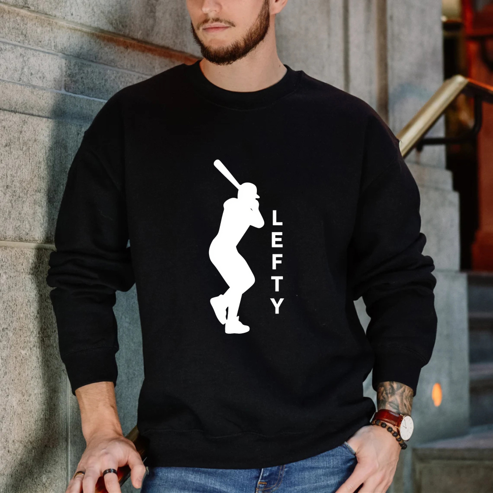 Dorawear™ Baseball Player Lefty Silhouette Unisex Classic Sweatshirt