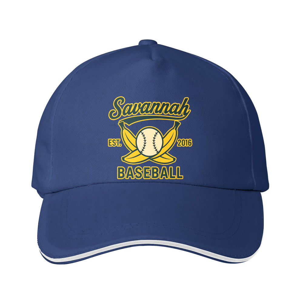 Dorawear™ Baseball Cap Savannah Baseball Logo With Ball And Bat Design For Sports And Casual Wear