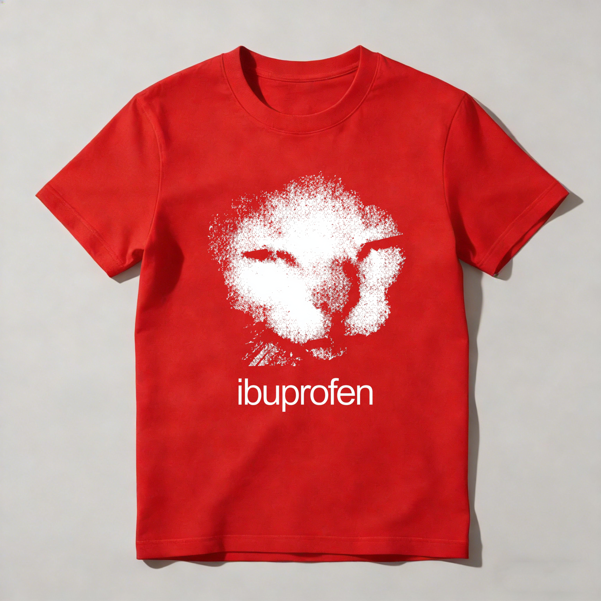 Dorawear™ Cat Face With Ibuprofen Text T Shirt