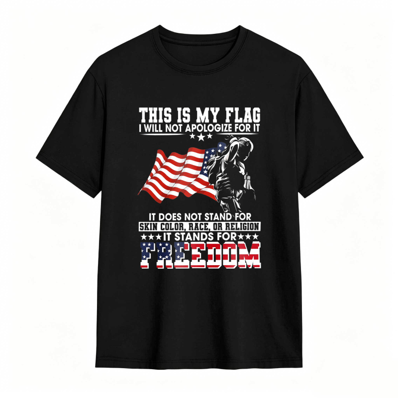 Dorawear™ American Flag Skeleton Freedom Statement Unisex Classic T-shirt
