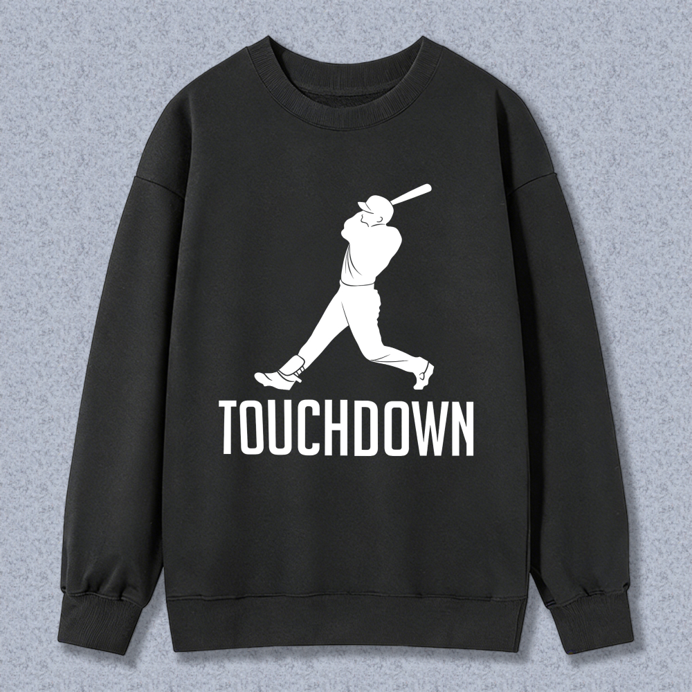 Dorawear™ Baseball Player Silhouette Touchdown Unisex Classic Sweatshirt