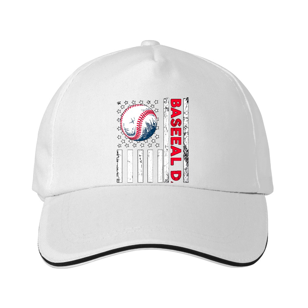 Dorawear™ Baseball Cap American Flag And Baseball Design For Sports And Casual Wear