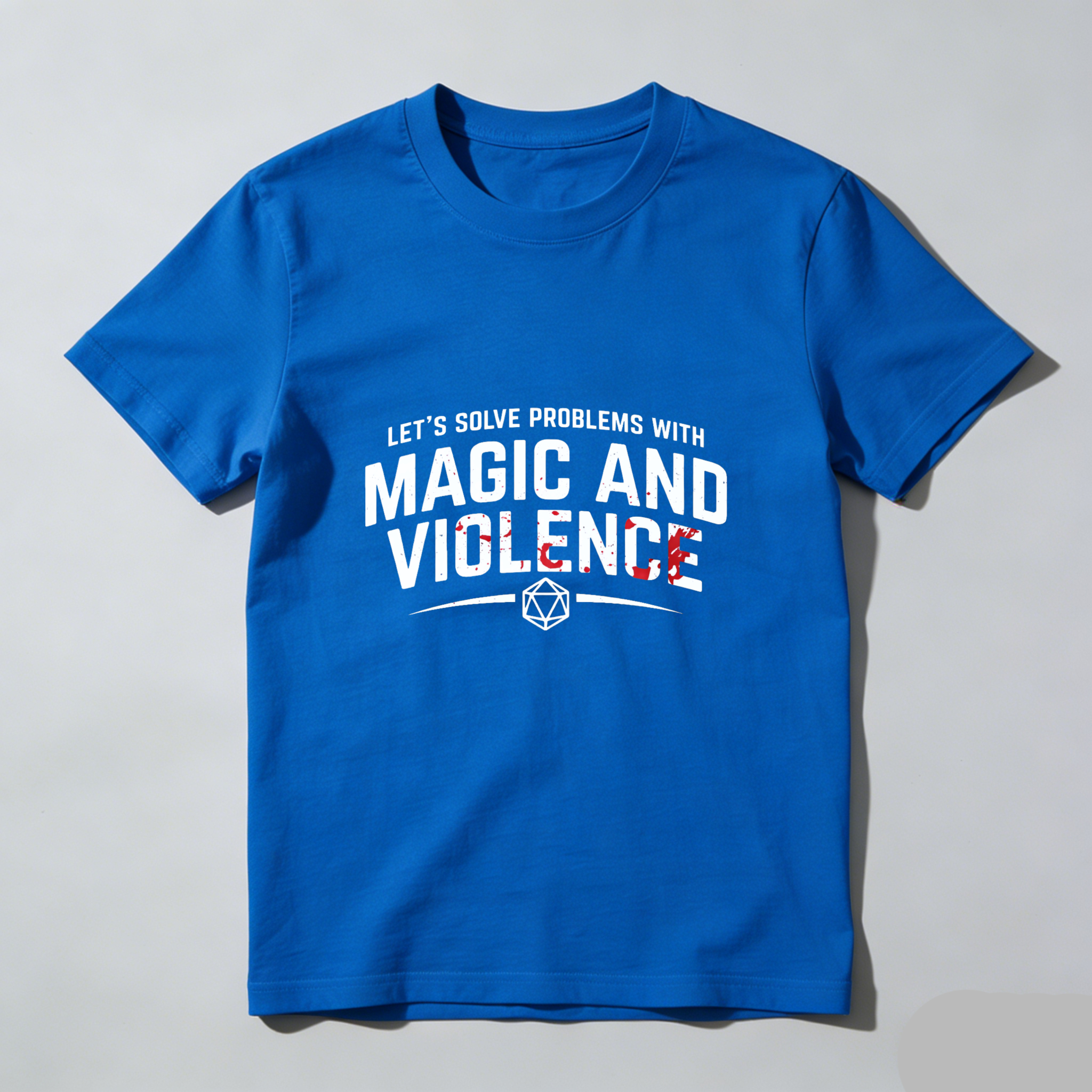 Dorawear Let Solve Problems With Magic And Violence Pure Cotton Short Sleeve T Shirt
